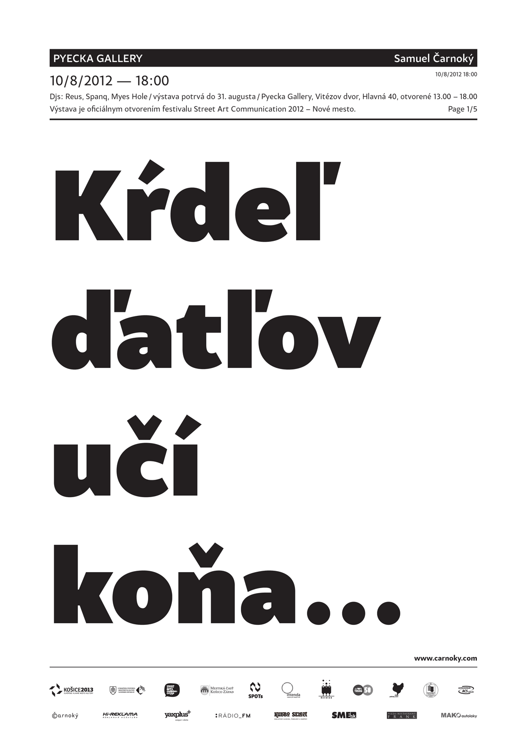 Kŕdeľ ďatľov učí koňa...