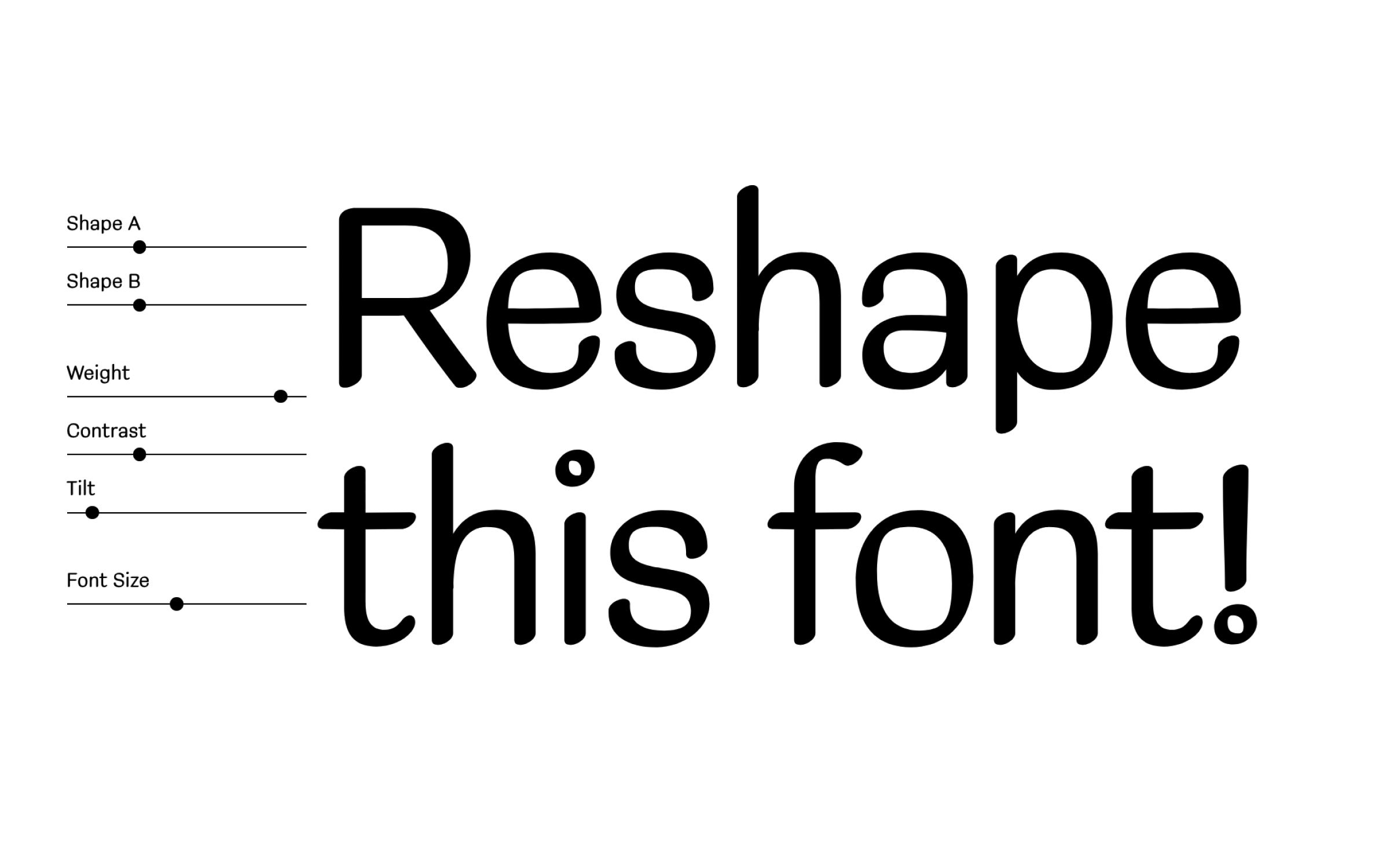 LTTR/FACE - Parametric Font Mixer